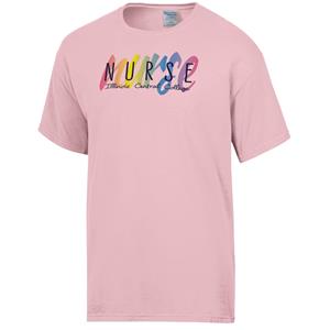 TSHIRT NURSE RAINBOW SCRIBBLE